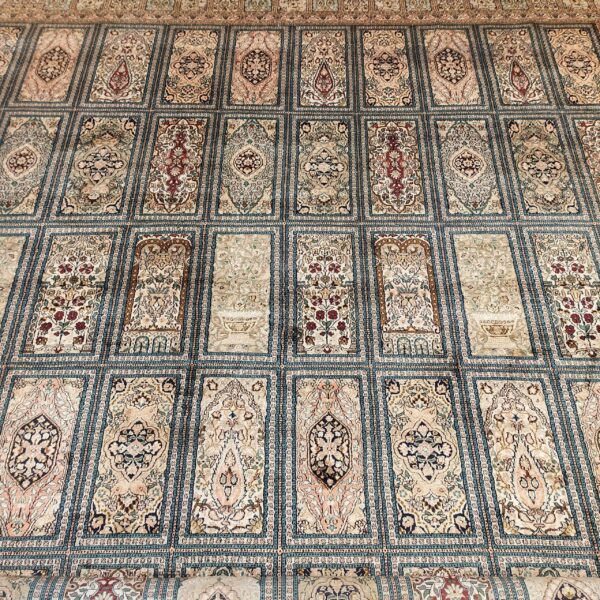 Window Paradise Hand Knotted Silk on Cotton Carpet - 8FT X 10FT | 240CM X 300CM