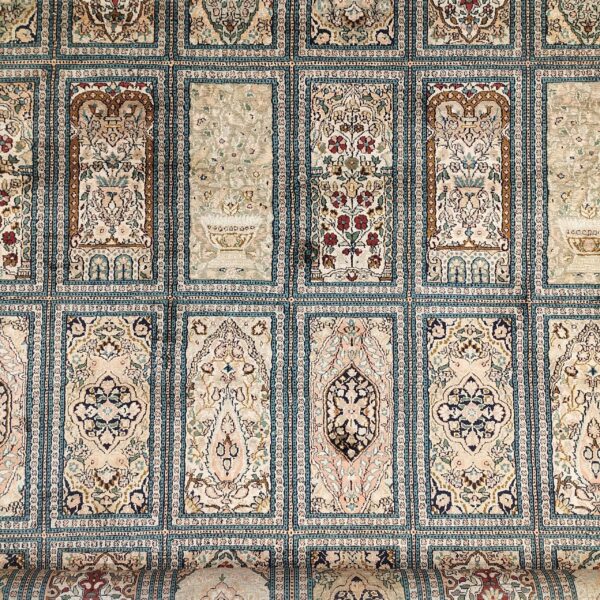 Window Paradise Hand Knotted Silk on Cotton Carpet - 8FT X 10FT | 240CM X 300CM - Image 4