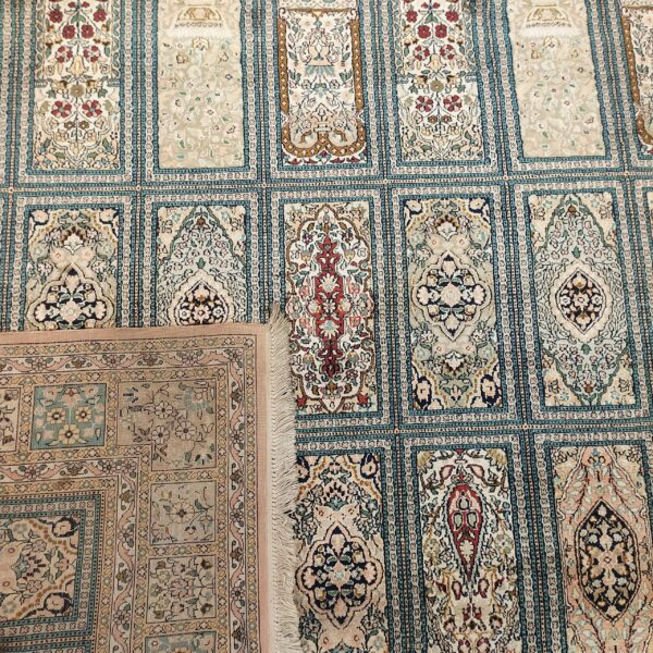 Window Paradise Hand Knotted Silk on Cotton Carpet - 8FT X 10FT | 240CM X 300CM - Image 5