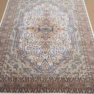 Beige Persian Hand Knotted Wool Carpet - 8FT X 10FT | 240CM X 300CM