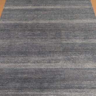 Grey Double Hand Knotted Wool Carpet - 8FT X 10FT | 240CM X 300CM