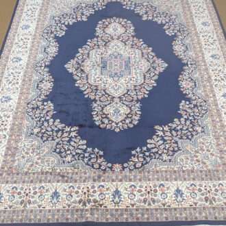 Blue Persian Hand Knotted Wool Carpet - 8FT X 10FT | 240CM X 300CM