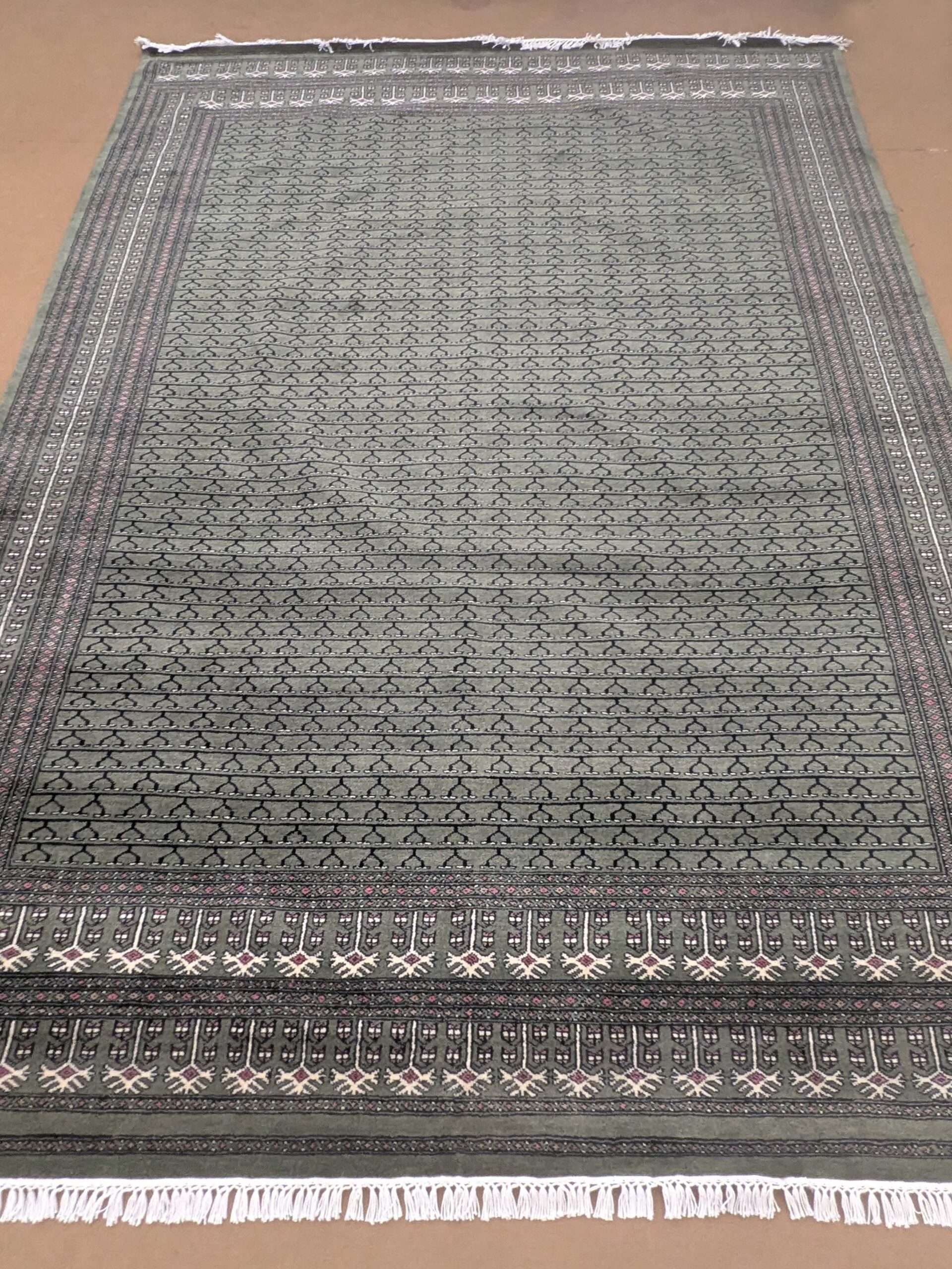 Green Family Design Hand Knotted Wool Carpet - 8FT X 10FT | 240CM X 300CM