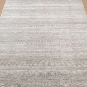 Green Double Hand Knotted Wool Carpet - 8FT X 10FT | 240CM X 300CM
