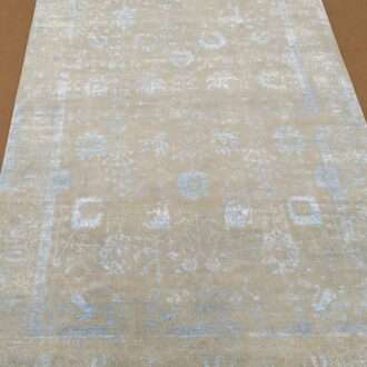 Green Knotted Wool Carpet - 6FT X 9FT | 180CM X 270CM