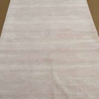 Beige Mordern Hand Knotted Wool Carpet - 6FT X 9FT | 180CM X 270CM