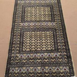 Green Family Design Knotted Wool Carpet - 3FT X 5FT | 90CM X 150CM