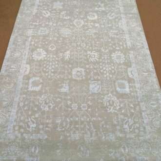 Green Modern Hand Knotted Wool Carpet - 6FT X 9FT | 180CM X 270CM