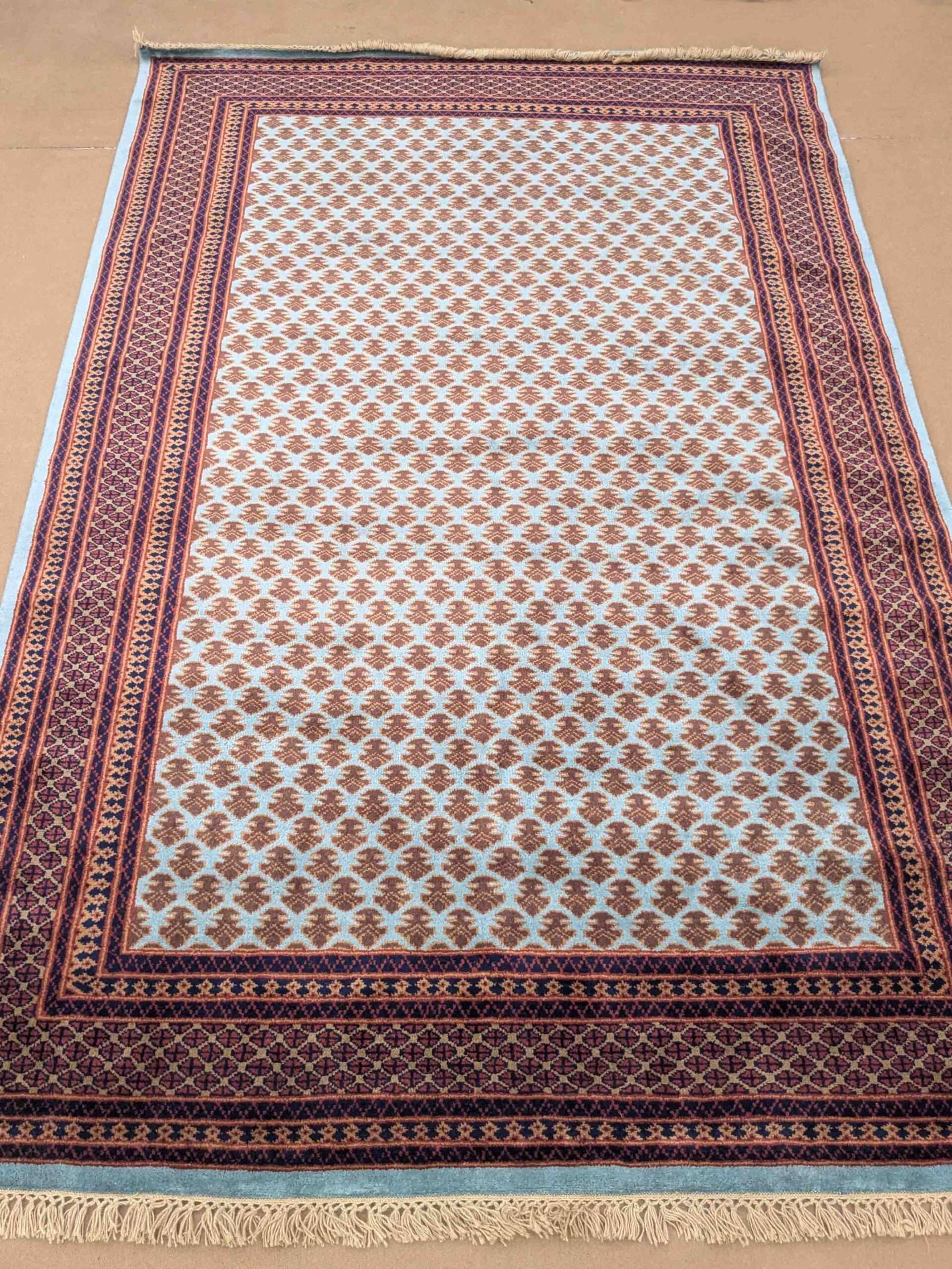 Baby Foot Print Hand Knotted Wool Carpet - 6FT X 9FT | 180CM X 270CM