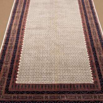 Beige Tribal Hand Knotted Wool Carpet - 6FT X 9FT | 180CM X 270CM