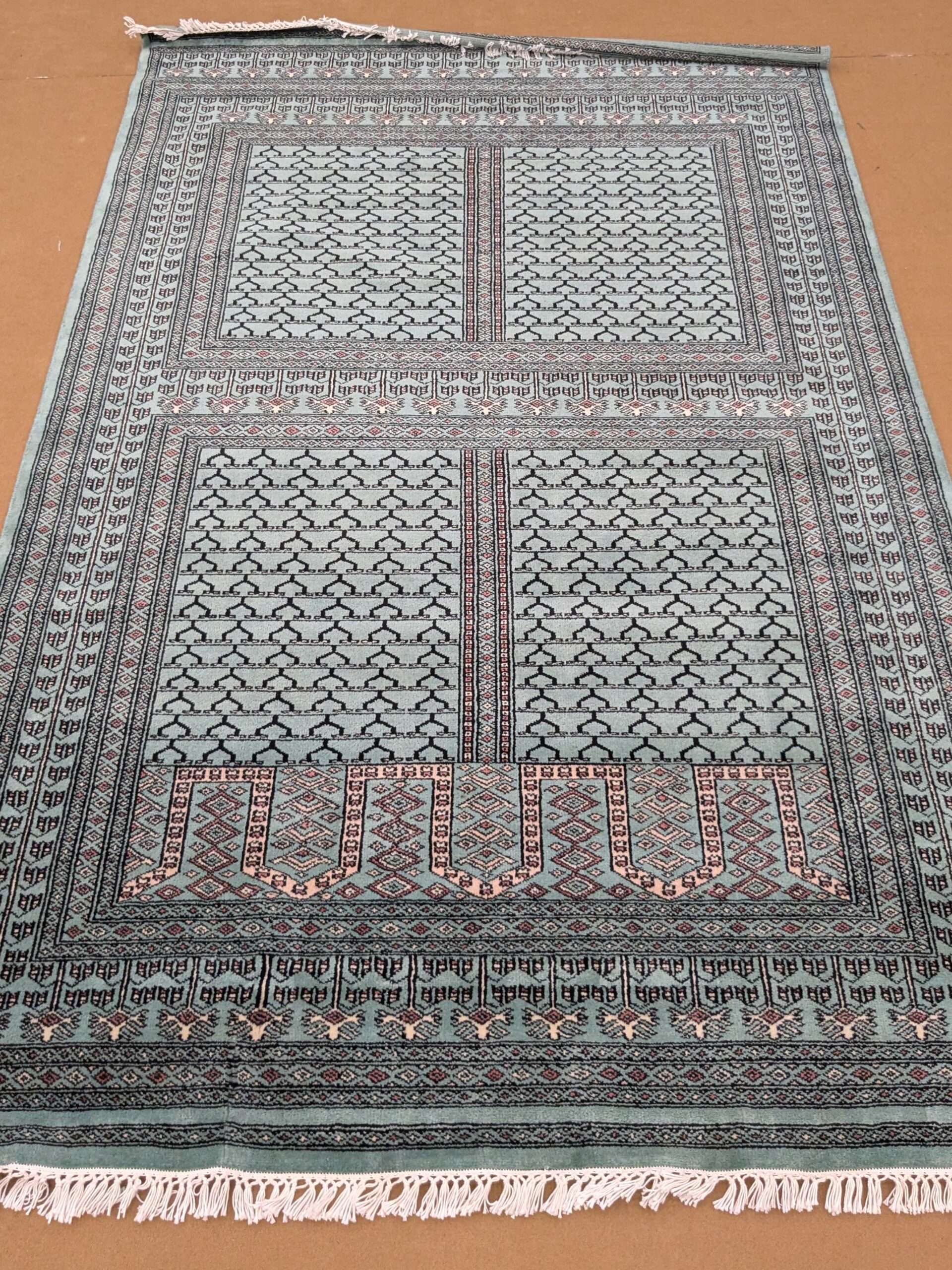 Green Family Design Hand Knotted Wool Carpet - 6FT X 9FT | 180CM X 270CM