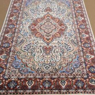 Beige Persian Design Hand Knotted Wool Carpet - 6FT X 9FT | 180CM X 270CM