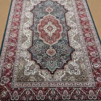 Green Persian Hand Knotted Wool Carpet - 6FT X 9FT | 180CM X 270CM