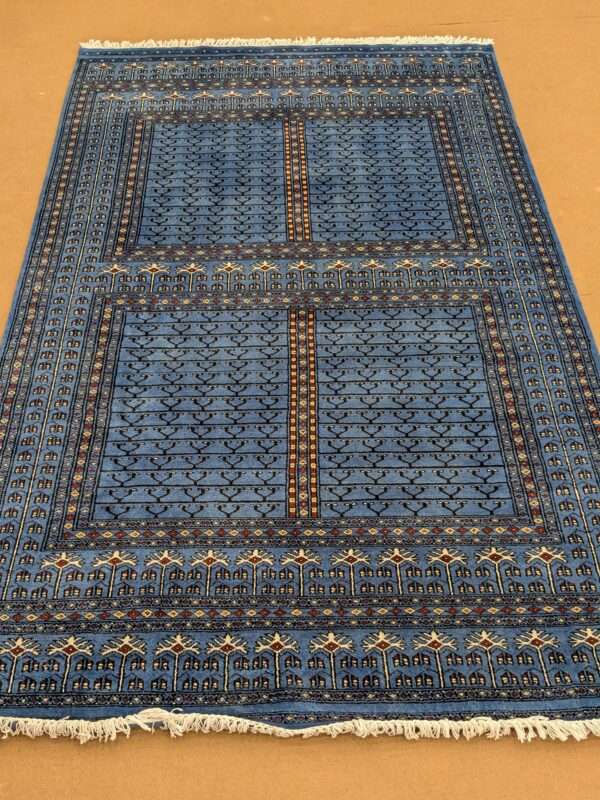 Blue Family Design Hand Knotted Wool Carpet - 6FT X 9FT | 180CM X 270CM