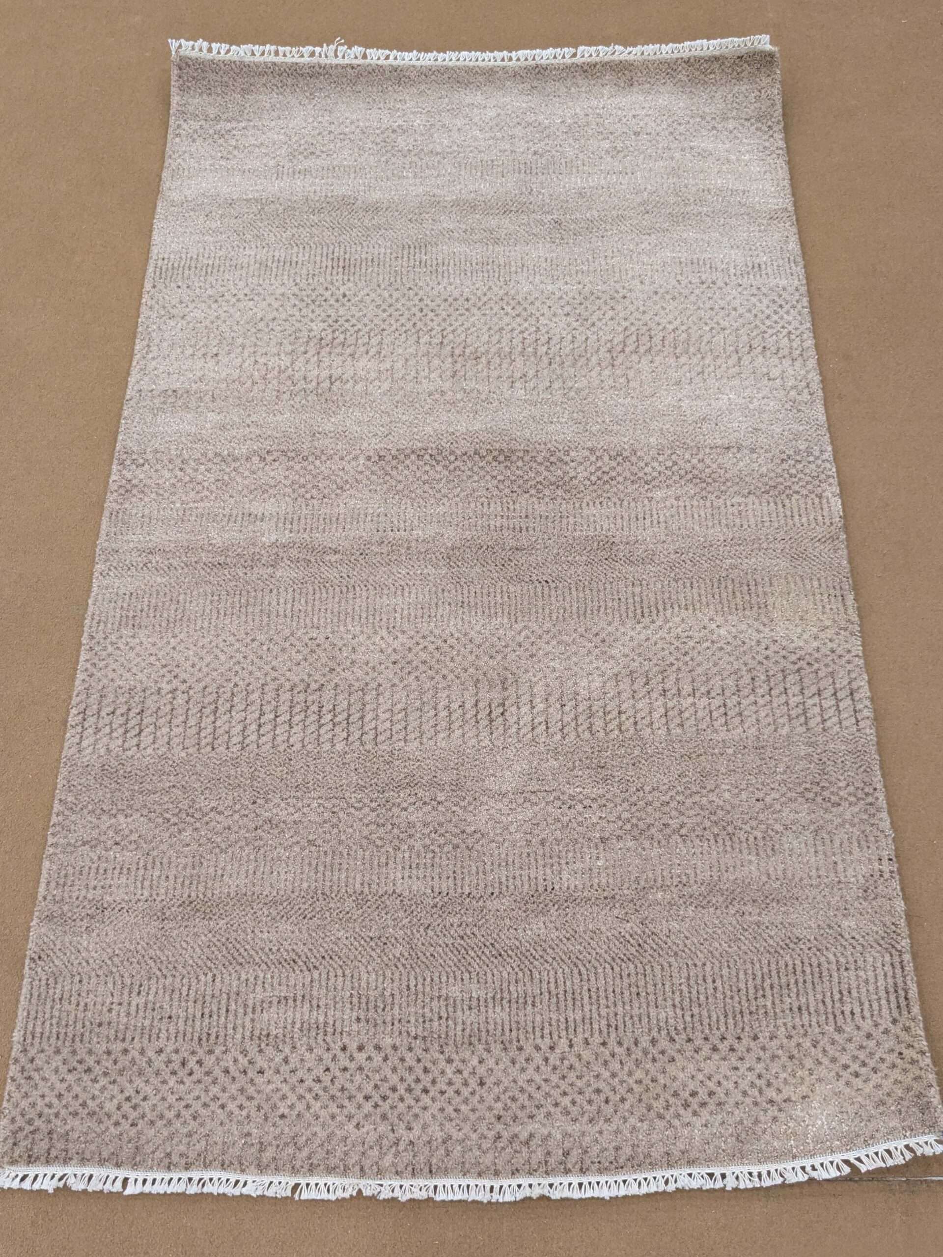 Double Modern Hand Knotted Wool Carpet - 3FT X 5FT | 90CM X 150CM