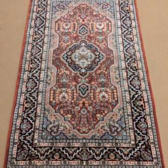 Red Persian Hand Knotted Wool Carpet - 3FT X 5FT | 90CM X 150CM