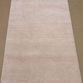 Pink Modern Design Hand Knotted Wool Carpet - 3FT X 5FT | 90CM X 150CM