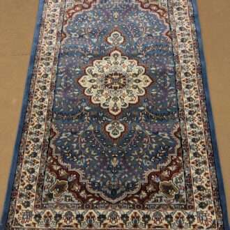 Blue Persian Hand Knotted Wool Carpet - 3FT X 5FT | 90CM X 150CM