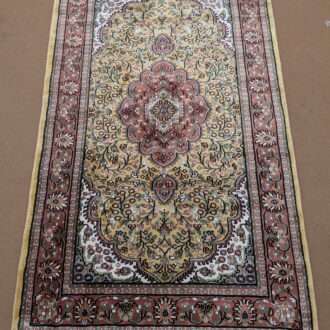 Yellow Persian Hand Knotted Wool Carpet - 3FT X 5FT | 90CM X 150CM