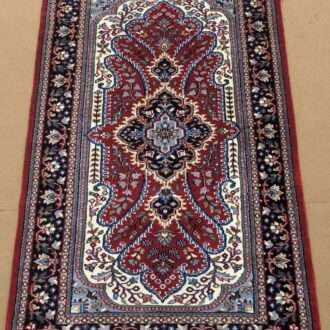 Red Persian Knotted Wool Carpet - 3FT X 5FT | 90CM X 150CM