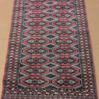 Red Tribal Hand Knotted Wool Carpet - 3FT X 5FT | 90CM X 150CM