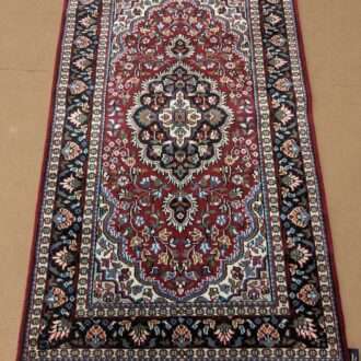 Red Persian Hand Knotted Wool Carpet - 3FT X 5FT | 90CM X 150CM