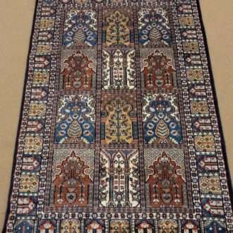 Mughal Garden Hand Knotted Wool Carpet - 3FT X 5FT | 90CM X 150CM