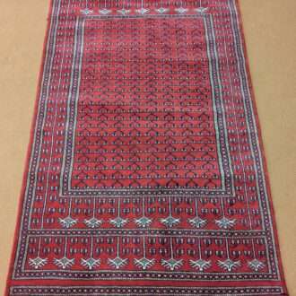 Red Family Hand Knotted Wool Carpet - 3FT X 5FT | 90CM X 150CM