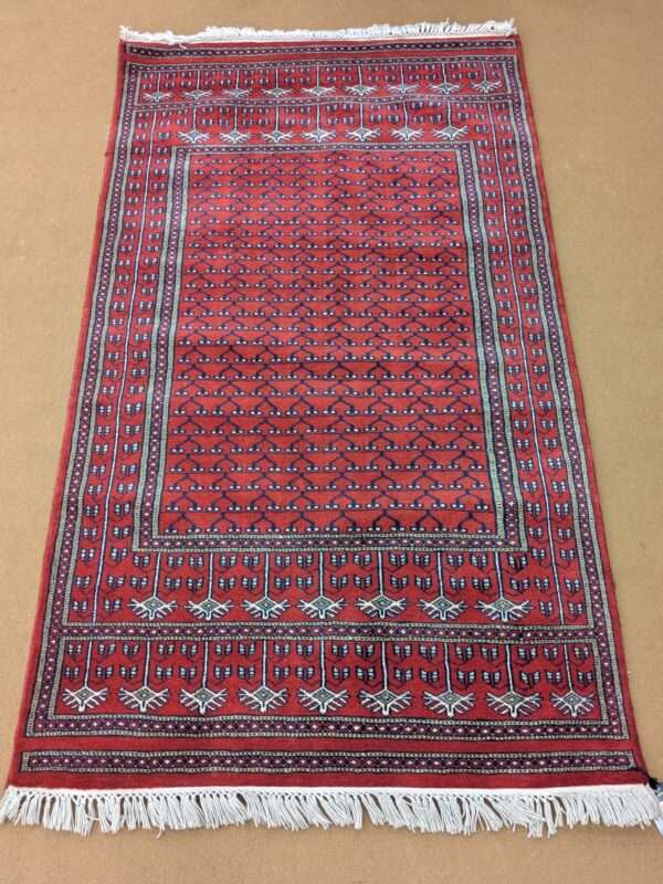 Red Family Hand Knotted Wool Carpet - 3FT X 5FT | 90CM X 150CM