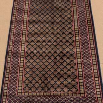 Black Baby Elephant Foot Hand Knotted Wool Carpet - 3FT X 5FT | 90CM X 150CM