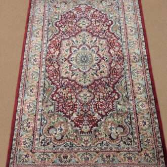 Red Persian Hand Knotted Wool Carpet - 3FT X 5FT | 90CM X 150CM