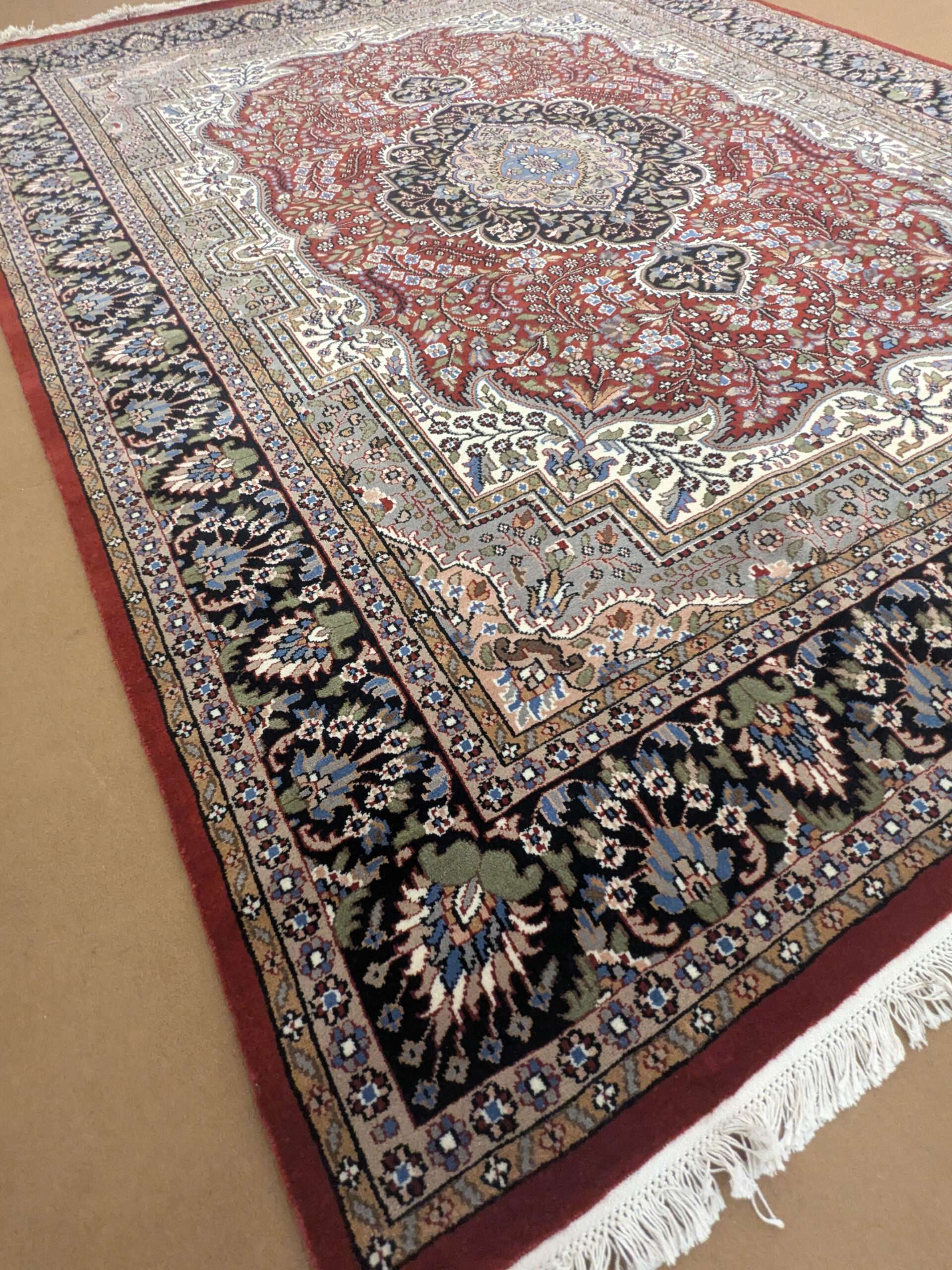 Red Persian Hand Knotted Wool Carpet - 8FT X 10FT | 240CM X 300CM - Image 3