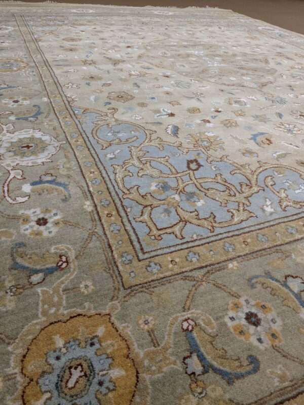Beige Persian Hand Knotted Wool Carpet - 8FT X 10FT | 240CM X 300CM - Image 2