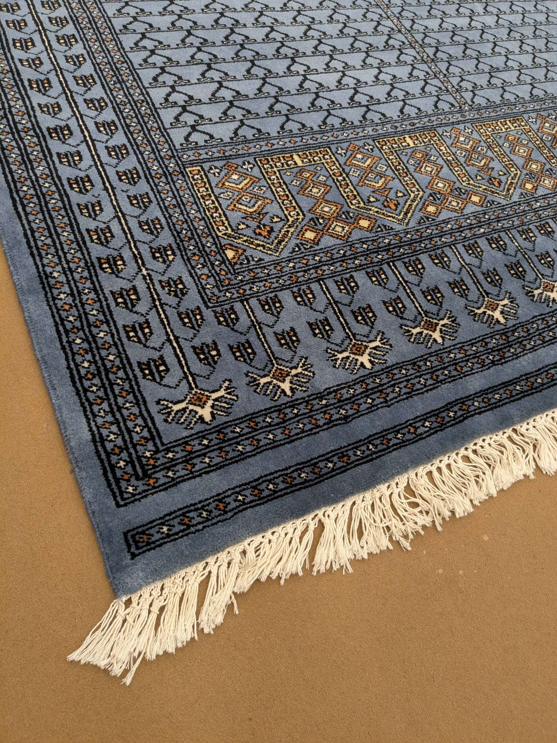 Blue Family Design Hand Knotted Wool Carpet - 6FT X 9FT | 180CM X 270CM - Image 2