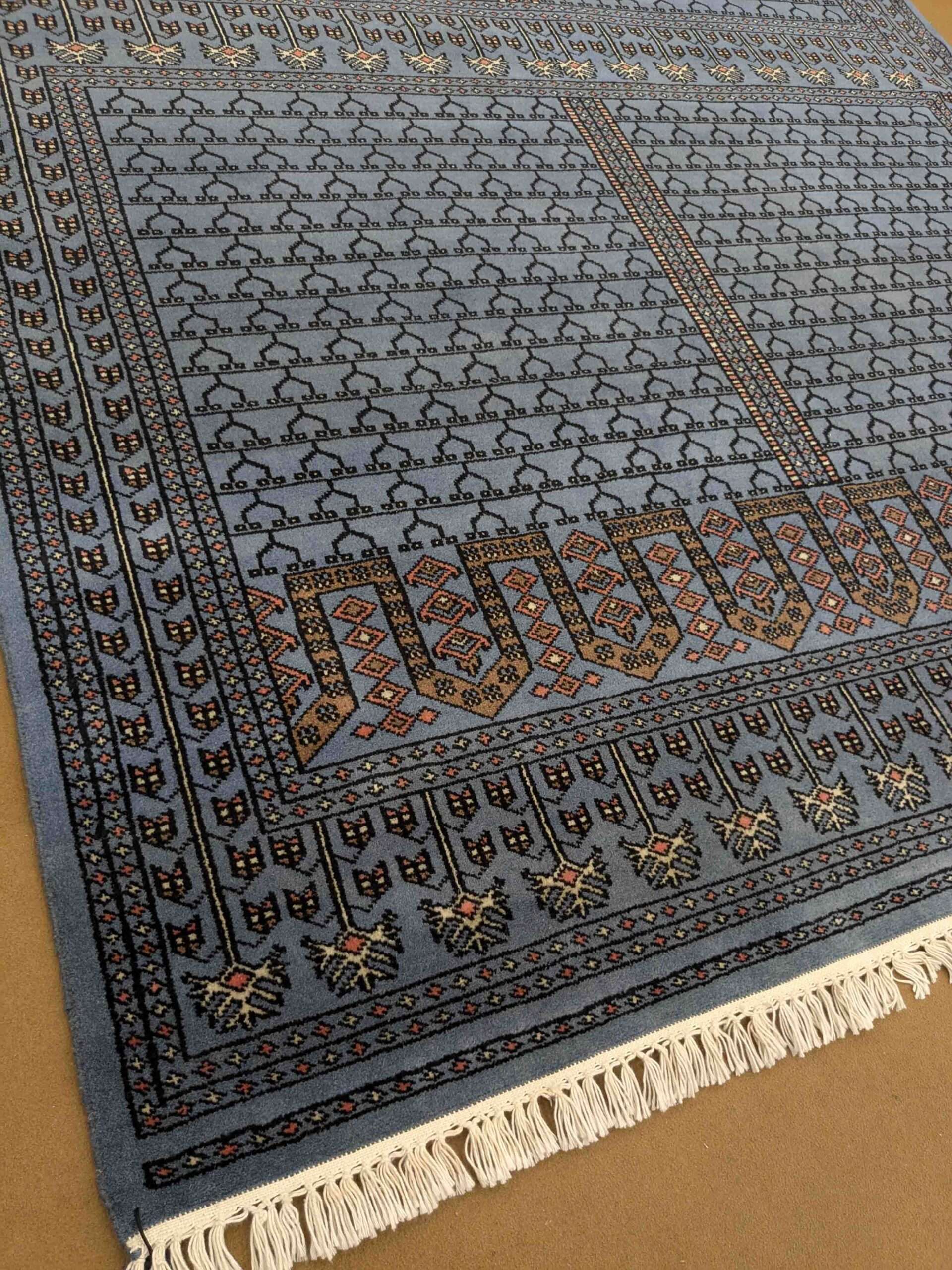 Blue Family Design Hand Knotted Wool Carpet - 6FT X 9FT | 180CM X 270CM - Image 2