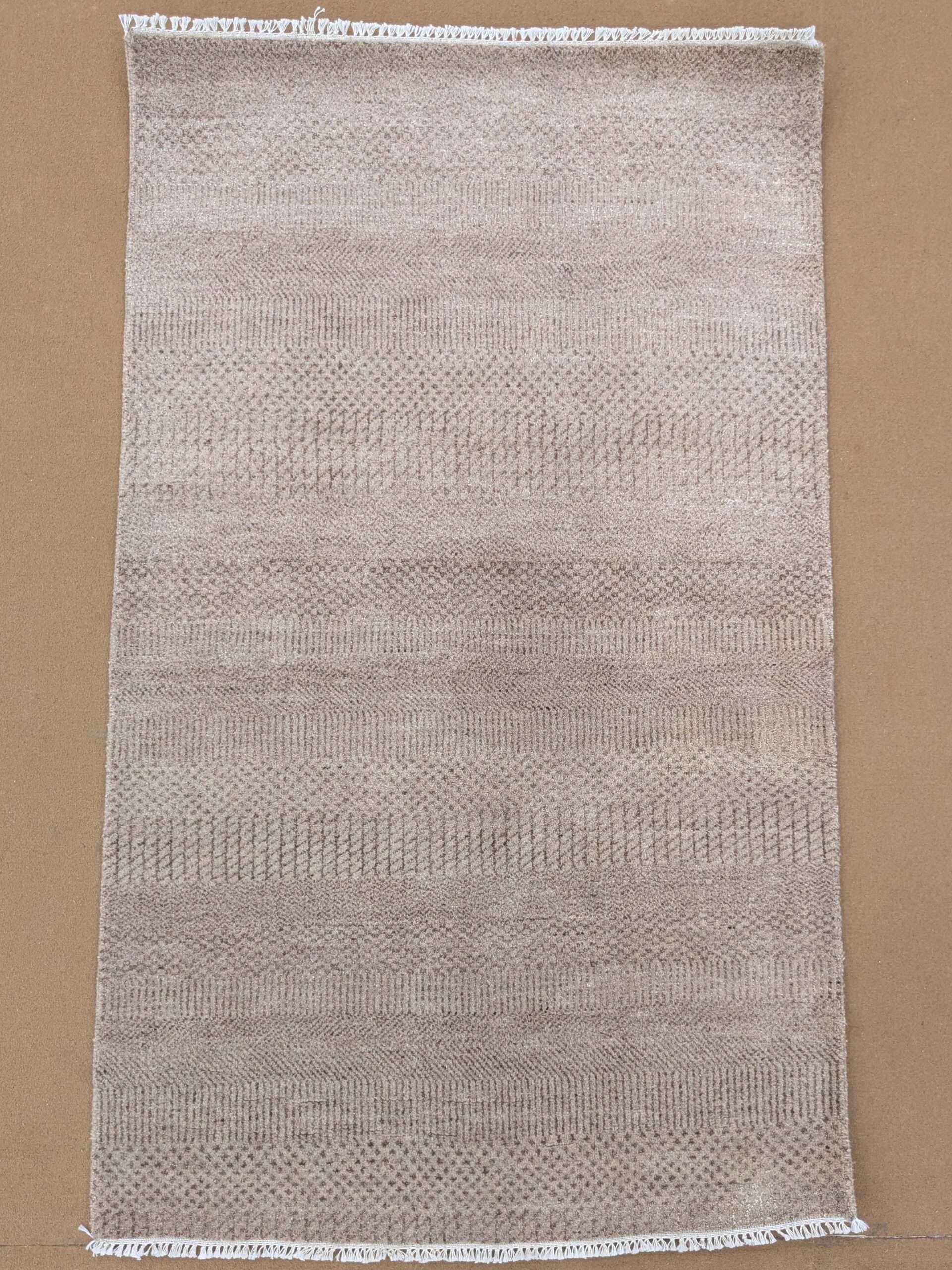 Double Modern Hand Knotted Wool Carpet - 3FT X 5FT | 90CM X 150CM - Image 2