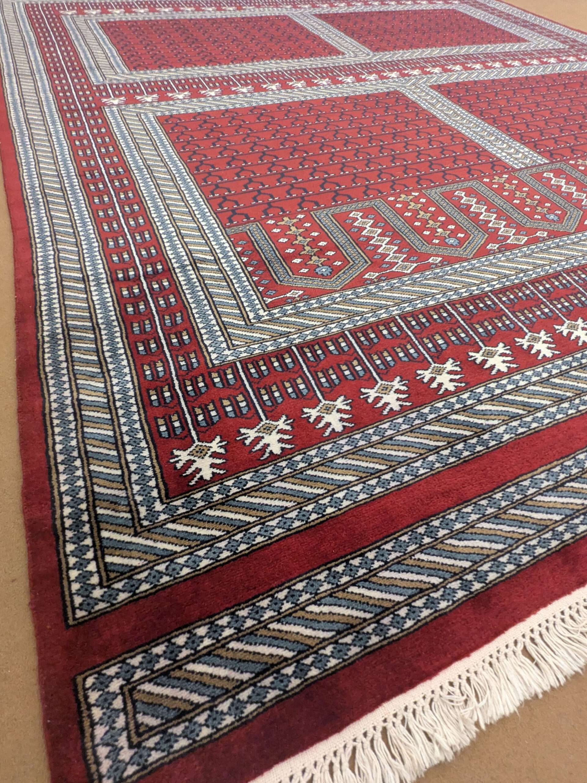 Red Family Design Hand Knotted Wool Carpet - 8FT X 10FT | 240CM X 300CM - Image 3