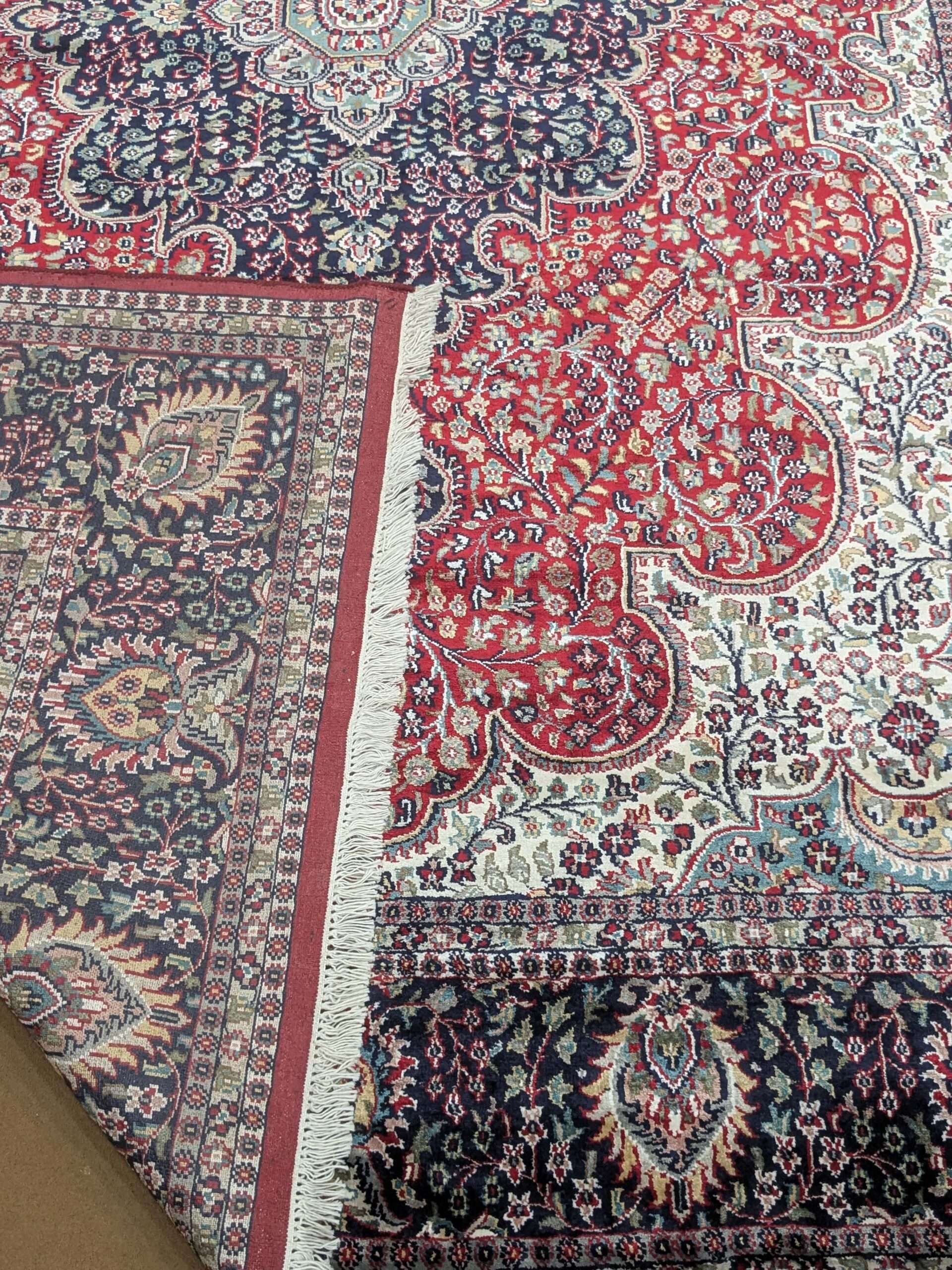 Red persian Hand Knotted Wool Carpet - 8FT X 10FT | 240CM X 300CM - Image 4