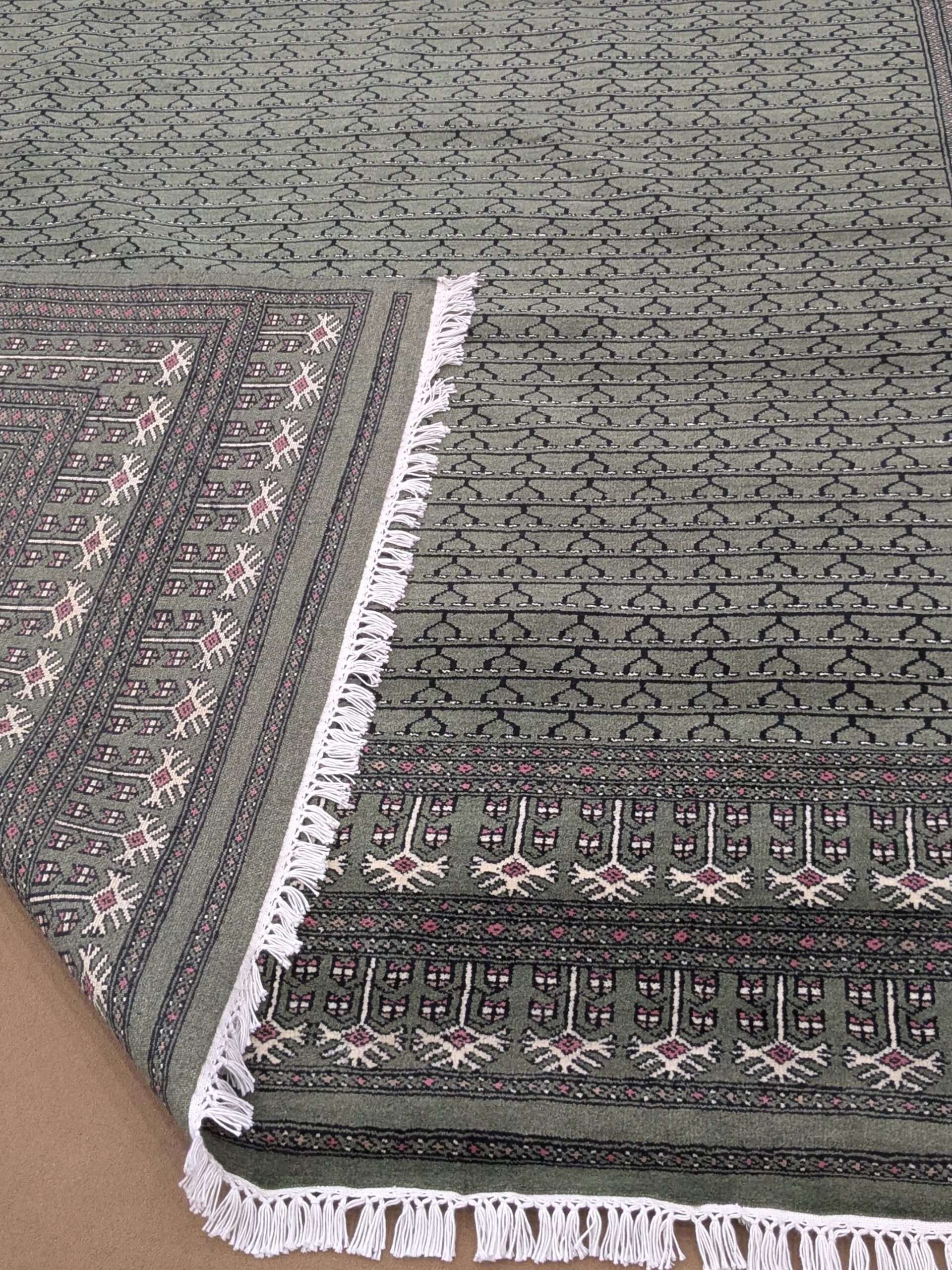 Green Family Design Hand Knotted Wool Carpet - 8FT X 10FT | 240CM X 300CM - Image 3