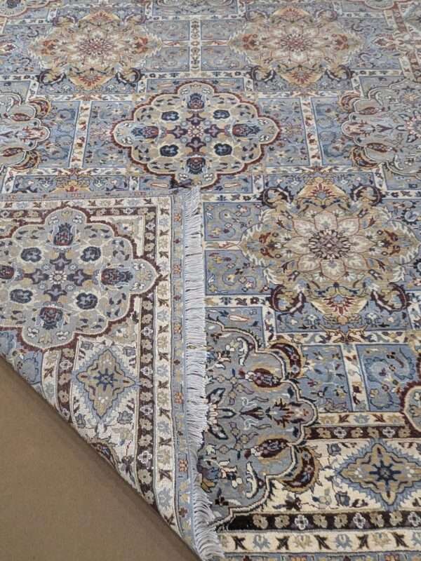Beige Tribal Knotted Wool Carpet - 8FT X 10FT | 240CM X 300CM - Image 3