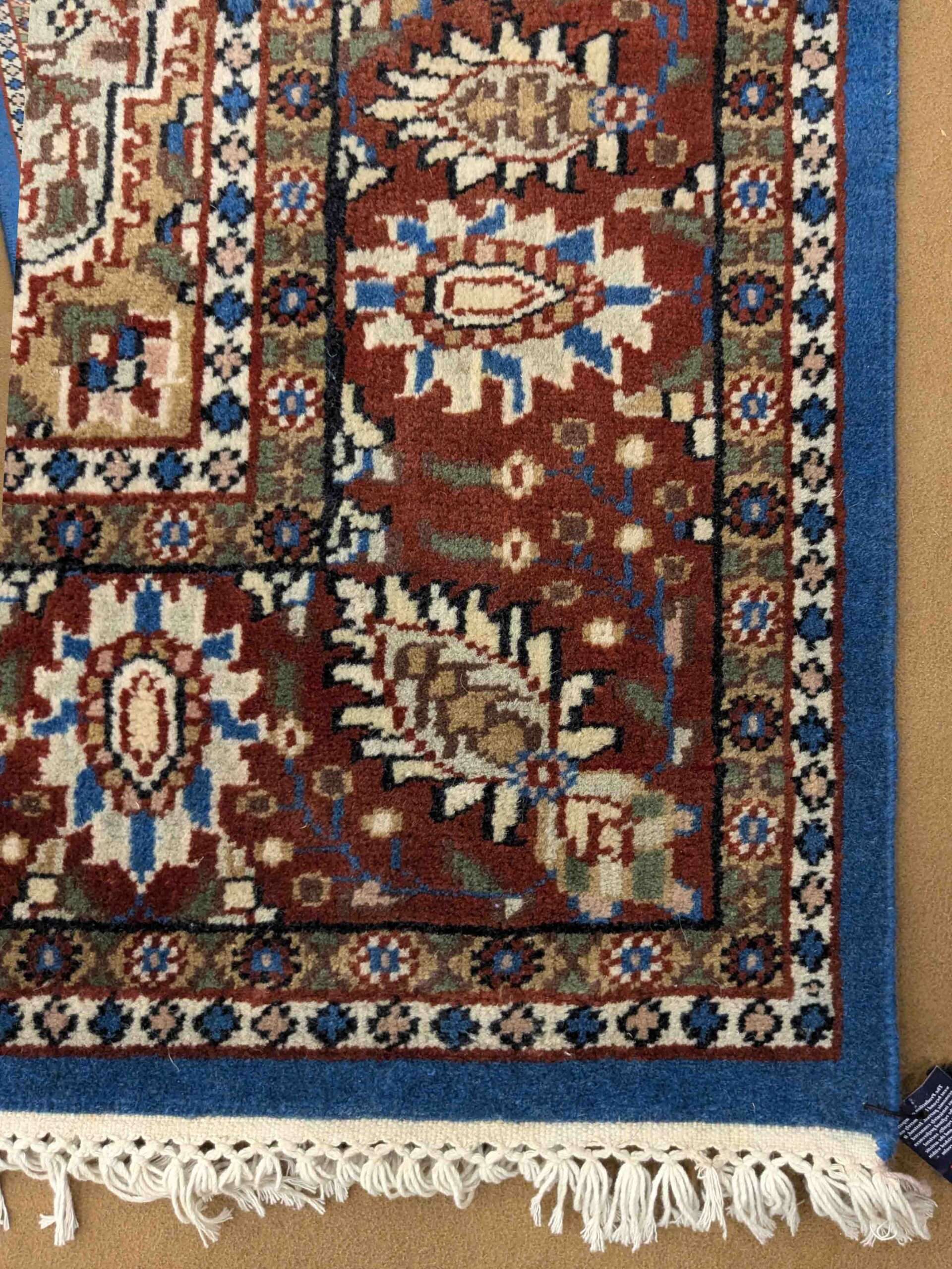 Blue Persian Hand Knotted Wool Carpet - 6FT X 9FT | 180CM X 270CM - Image 3