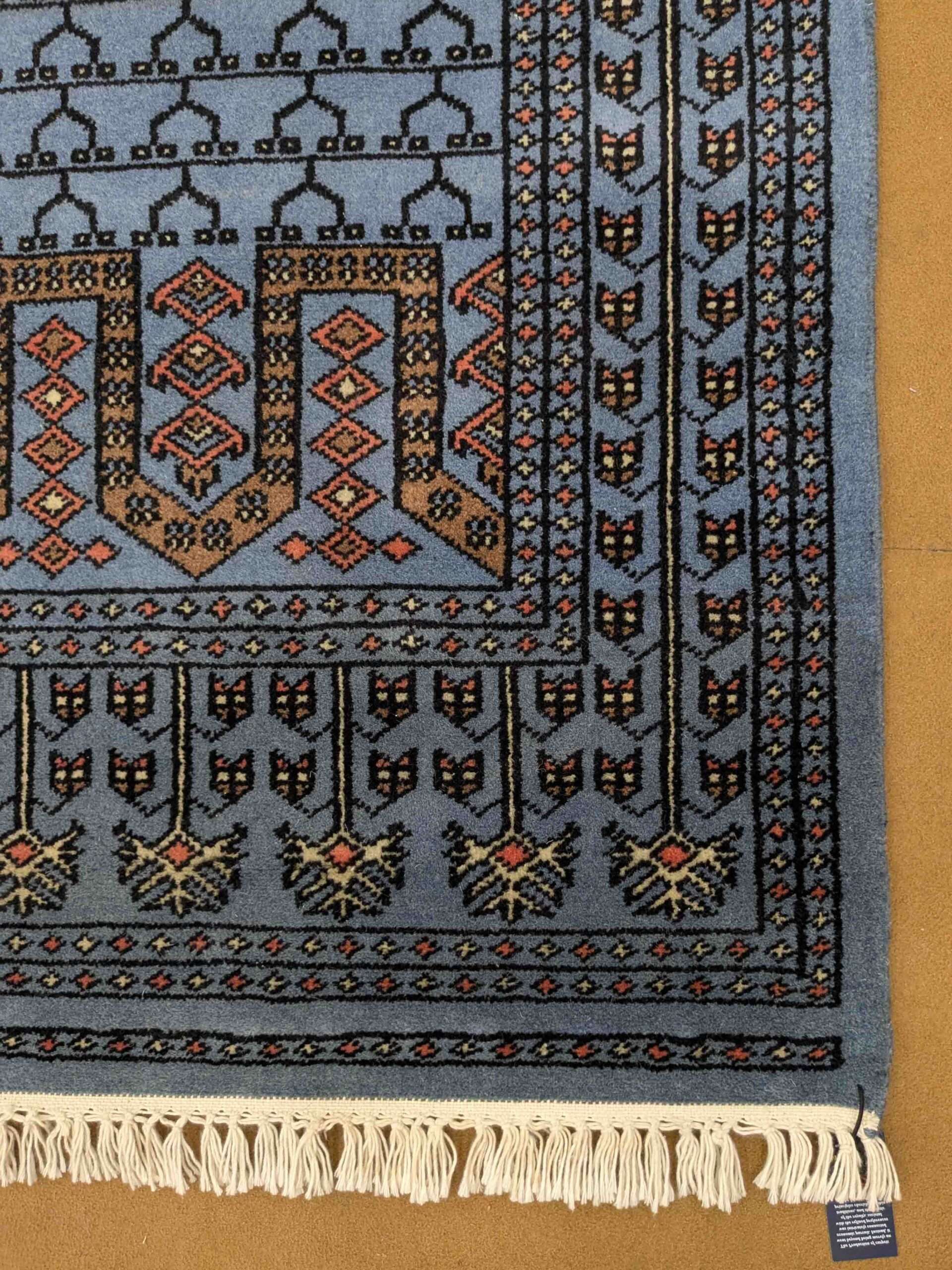 Blue Family Design Hand Knotted Wool Carpet - 6FT X 9FT | 180CM X 270CM - Image 3