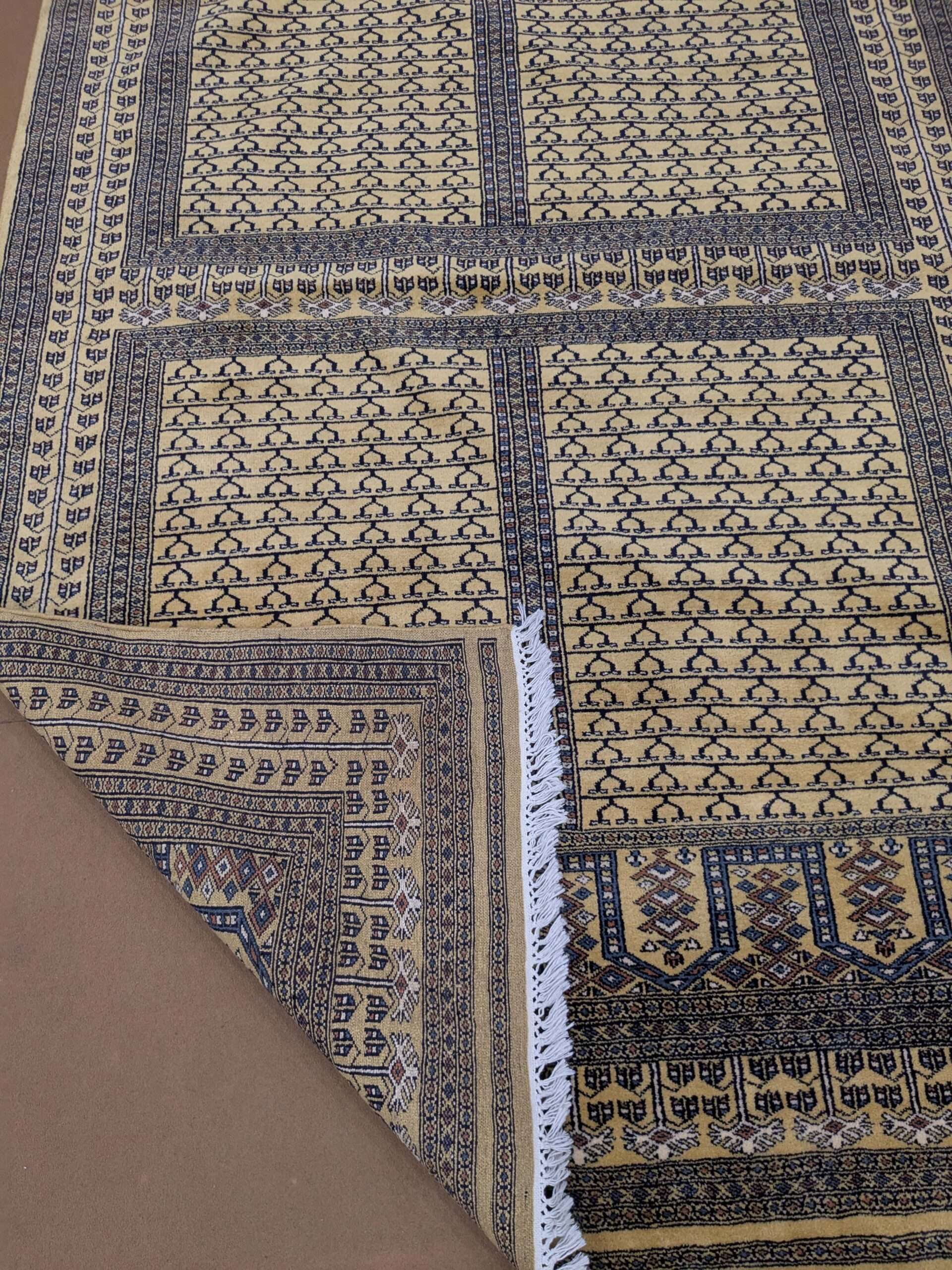 Yellow Family Design Hand Knotted Wool Carpet - 6FT X 9FT | 180CM X 270CM - Image 3