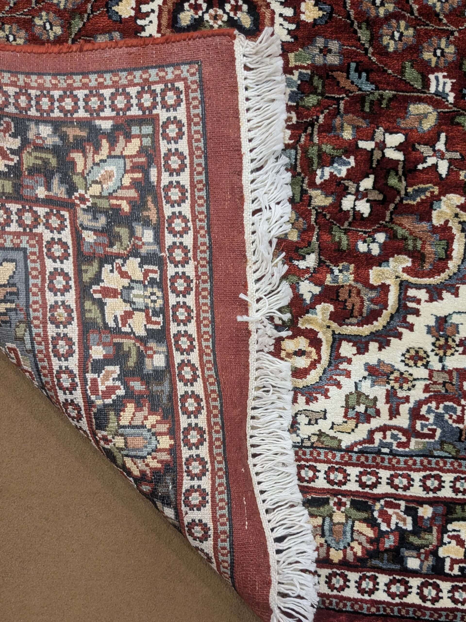 Red Persian Hand Knotted Wool Carpet - 3FT X 5FT | 90CM X 150CM - Image 3