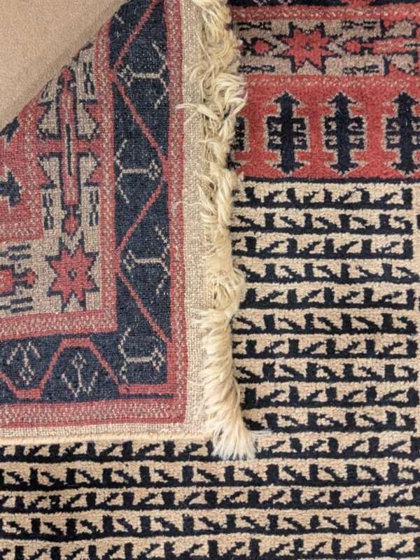 Beige Tribal Hand Knotted Wool Carpet - 3FT X 5FT | 90CM X 150CM - Image 3