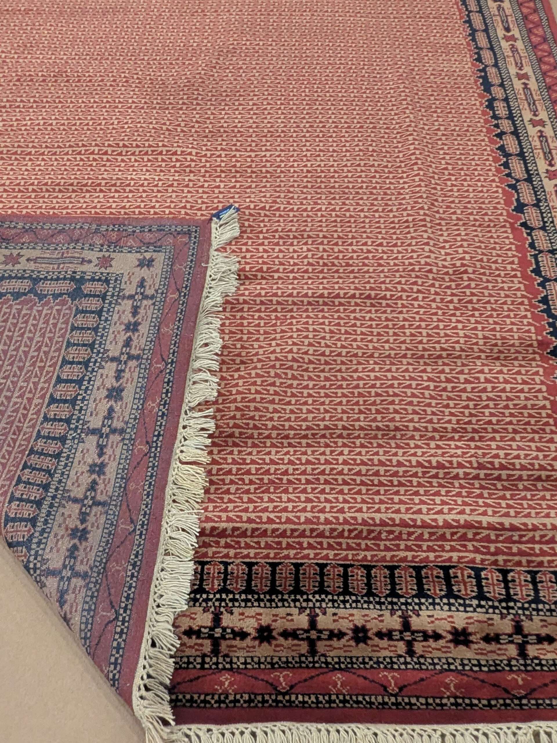 Beige Modern Hand Knotted Wool Carpet - 8FT X 10FT | 240CM X 300CM - Image 3