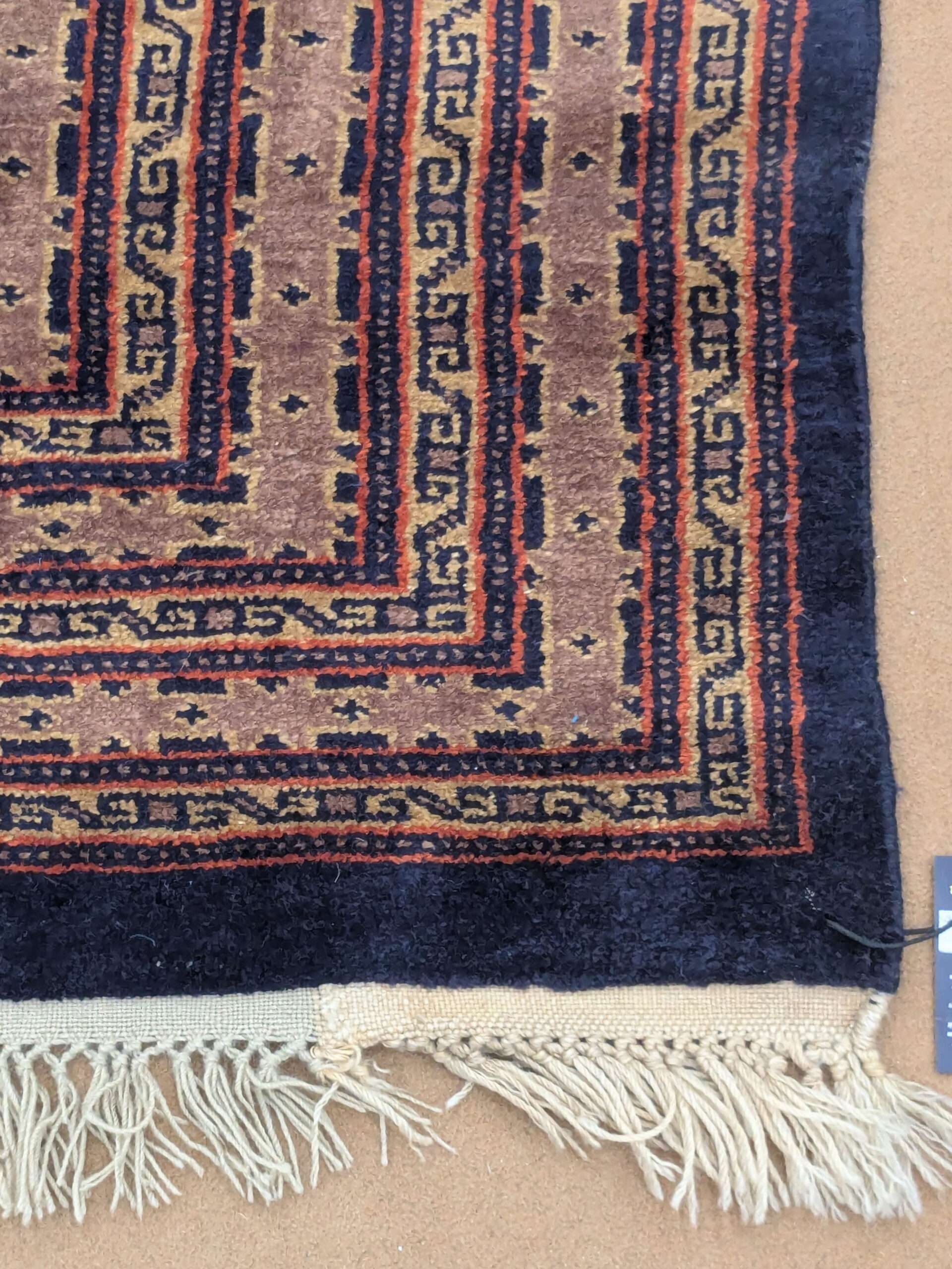 Blue Trible Knotted Wool Carpet - 8FT X 10FT | 240CM X 300CM - Image 4