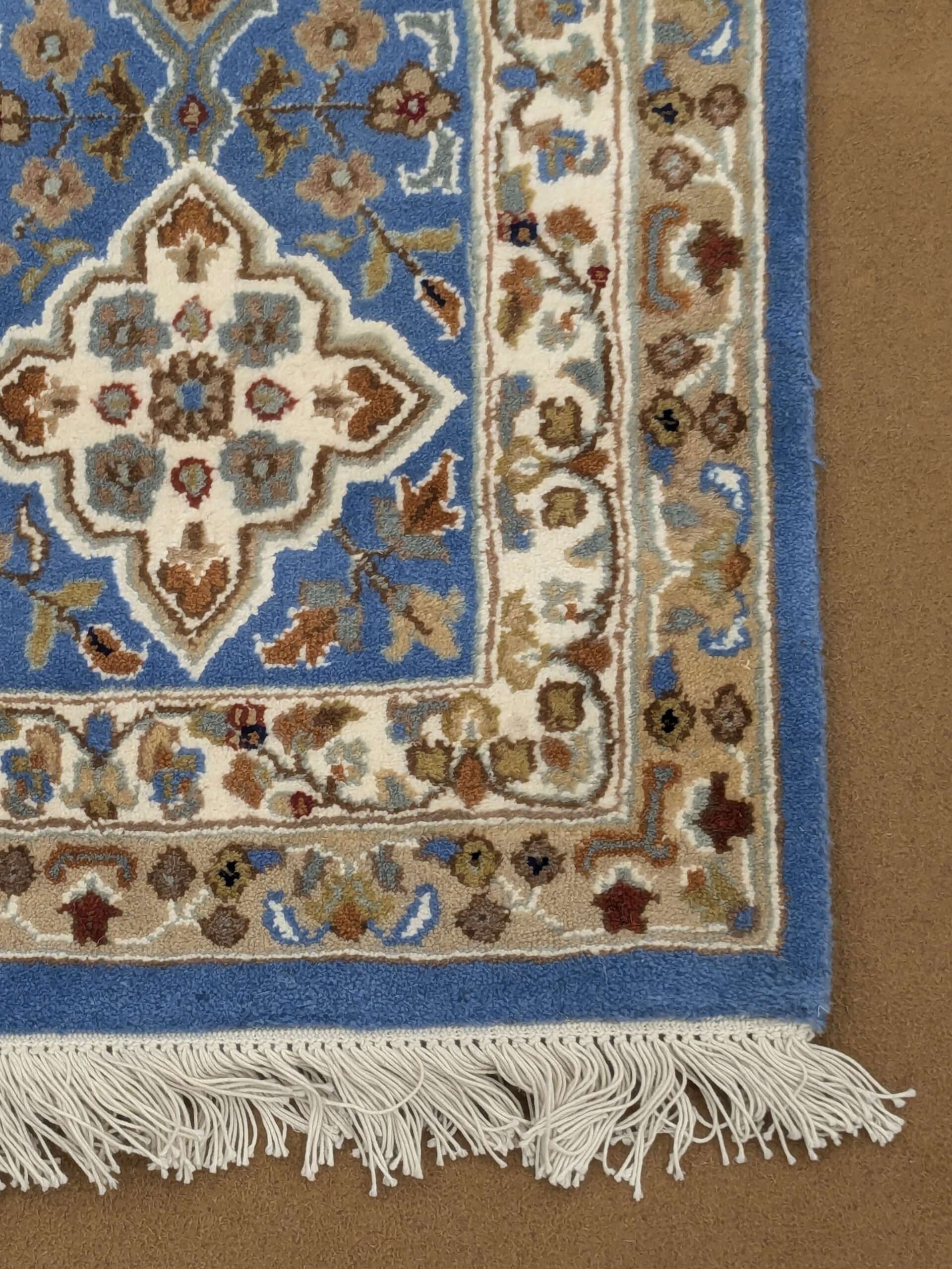 Blue Persian Knotted Wool Carpet - 8FT X 10FT | 240CM X 300CM - Image 5