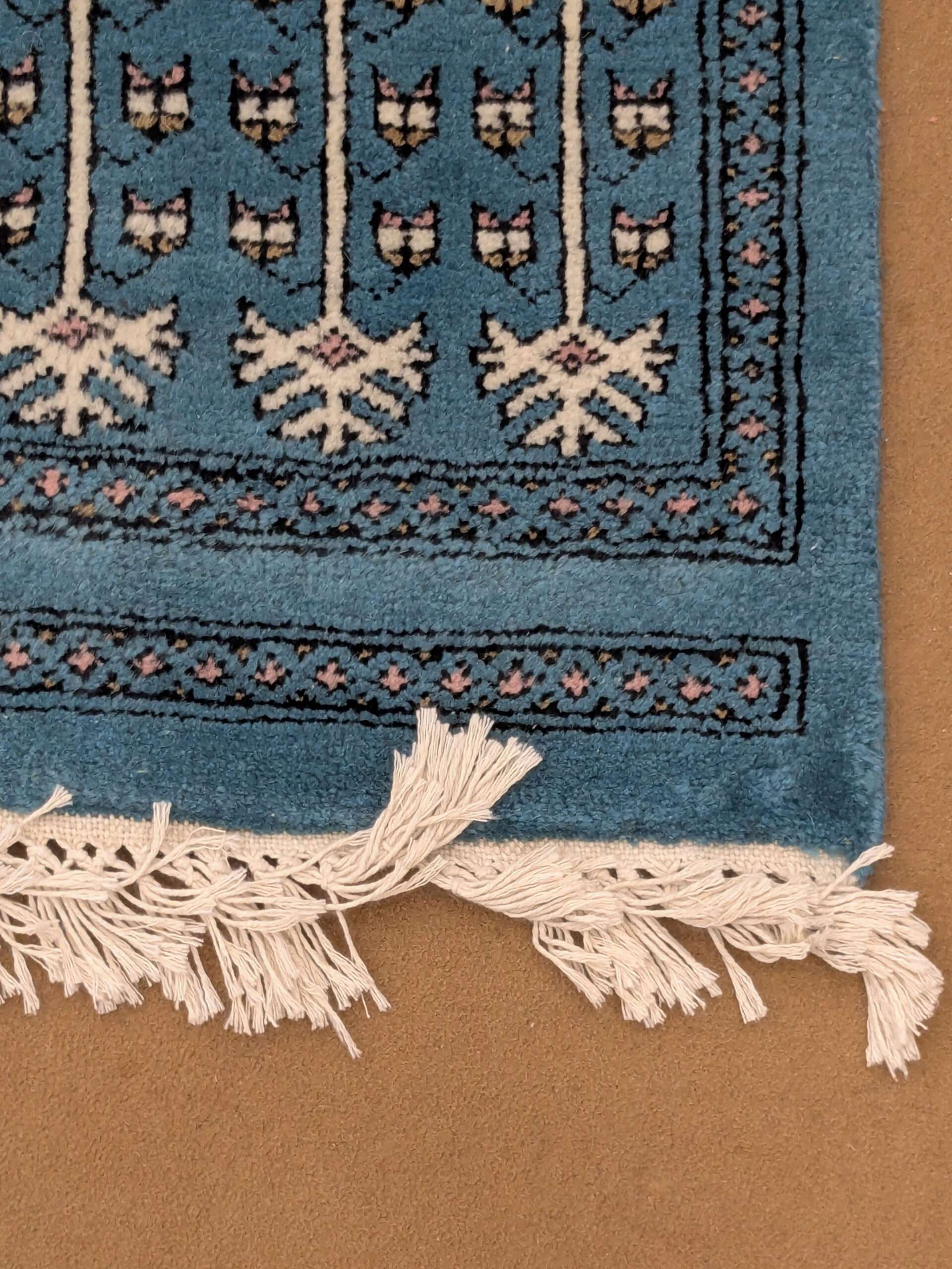 Blue Family Design Knotted Wool Carpet - 8FT X 10FT | 240CM X 300CM - Image 4