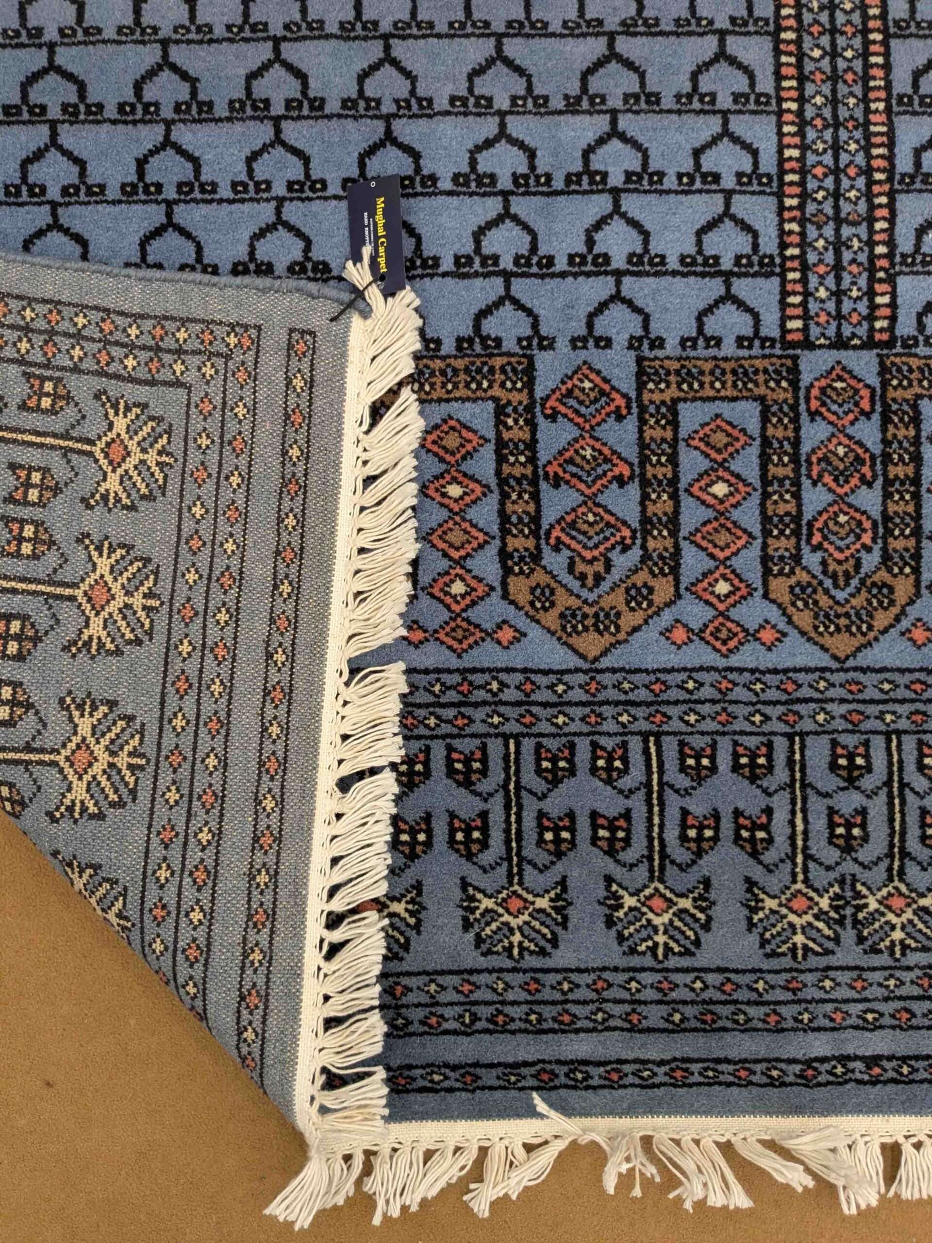 Blue Family Design Hand Knotted Wool Carpet - 6FT X 9FT | 180CM X 270CM - Image 4